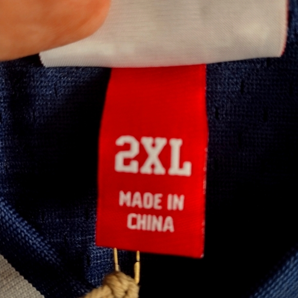 NWT ALLEN IVERSON GEORGETOWN HOYAS 95'-96' MITCHELL & NESS NAVY JERSEY SIZE XXL - Picture 9 of 16